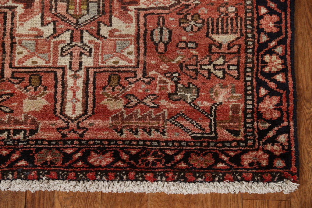 Tribal Geometric Gharajeh Persian Runner Rug 3x15