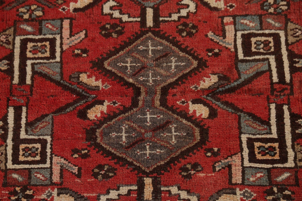 Tribal Red Wool Malayer Persian Area Rug 4x5