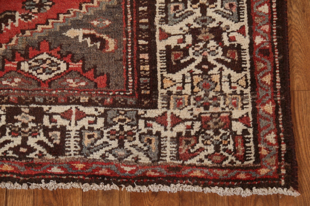 Tribal Red Wool Malayer Persian Area Rug 4x5