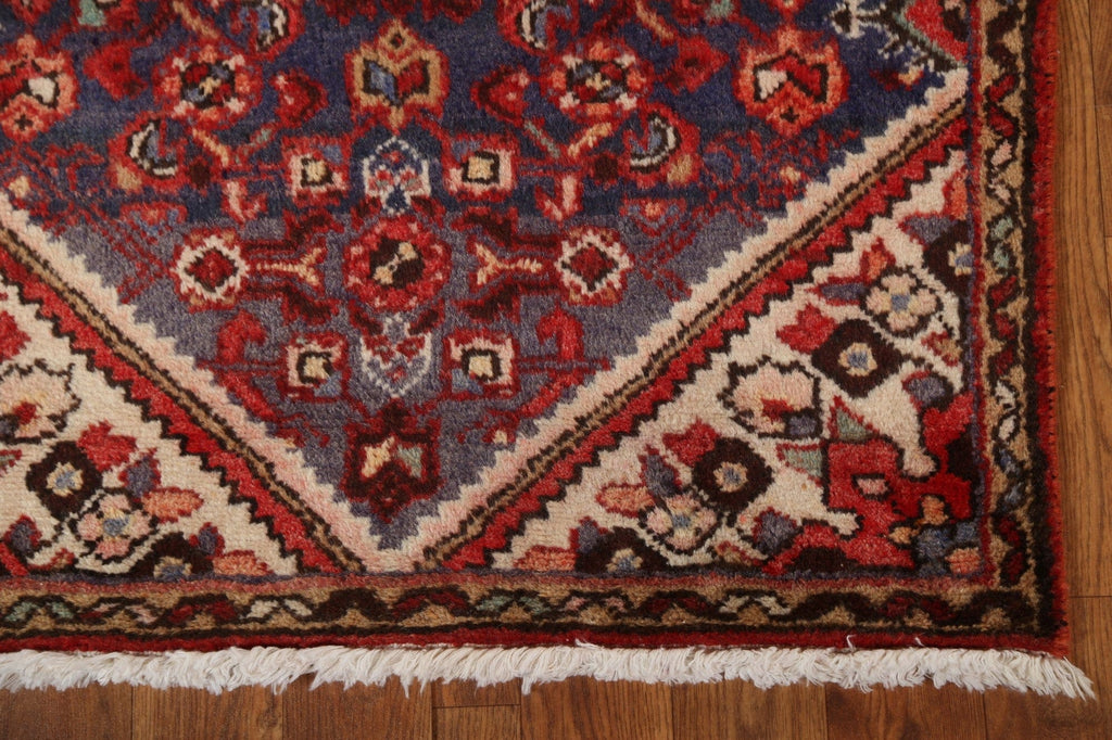 Vintage Wool Hamedan Persian Runner Rug 2x9