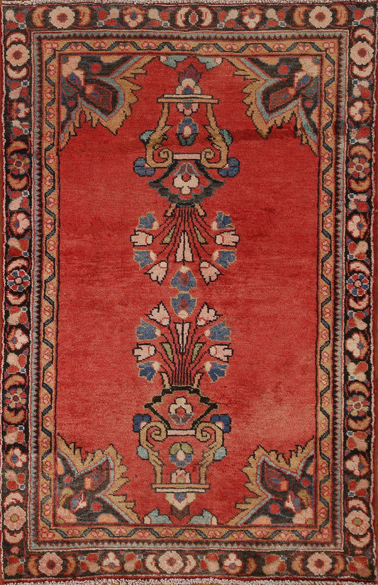 Red Wool Lilian Persian Area Rug 3x5