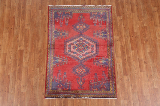 Red Geometric Viss Persian Area Rug 3x5