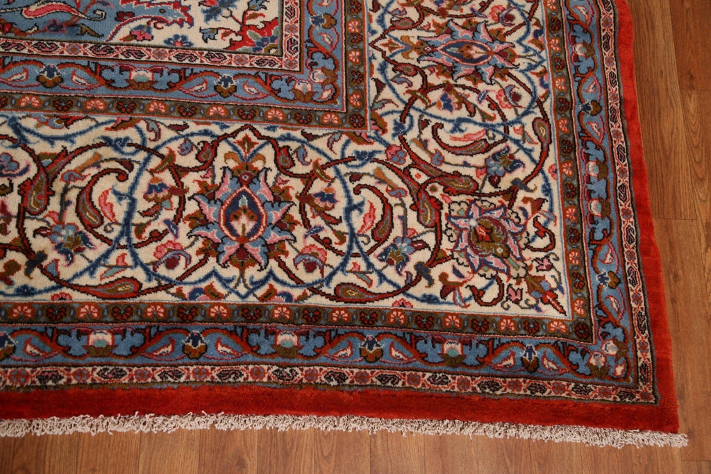 Vegetable Dye Red Sarouk Large Persian Rug 13x19