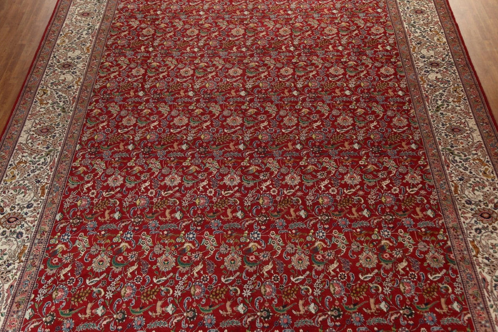 Vegetable Dye Tabriz Palace Size Persian Rug 15x19