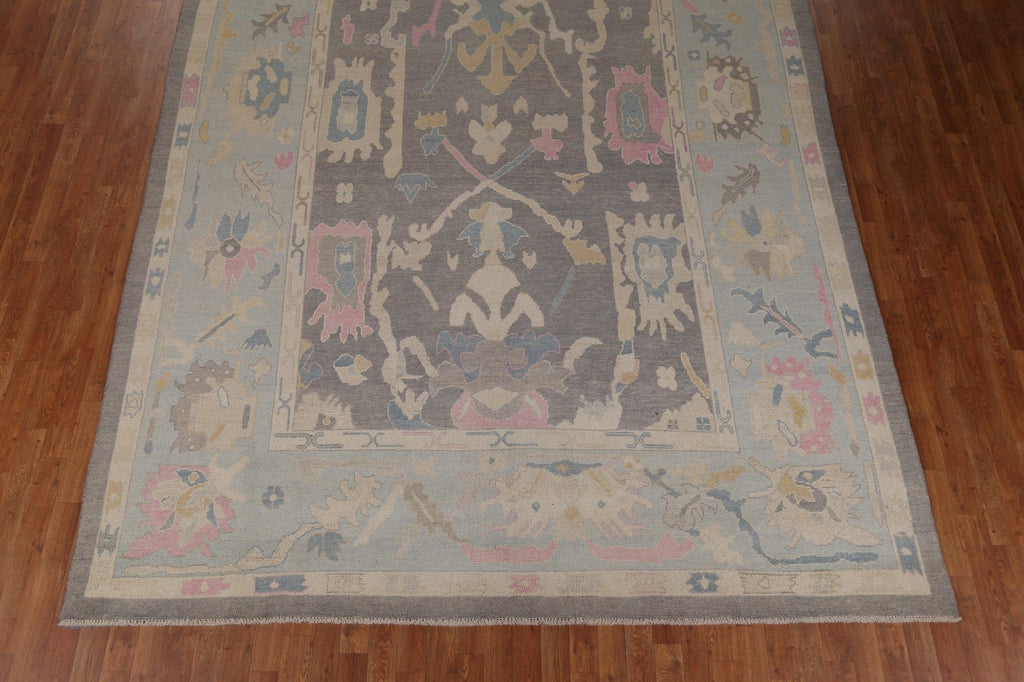 Vegetable Dye Wool Oushak Oriental Area Rug 9x12