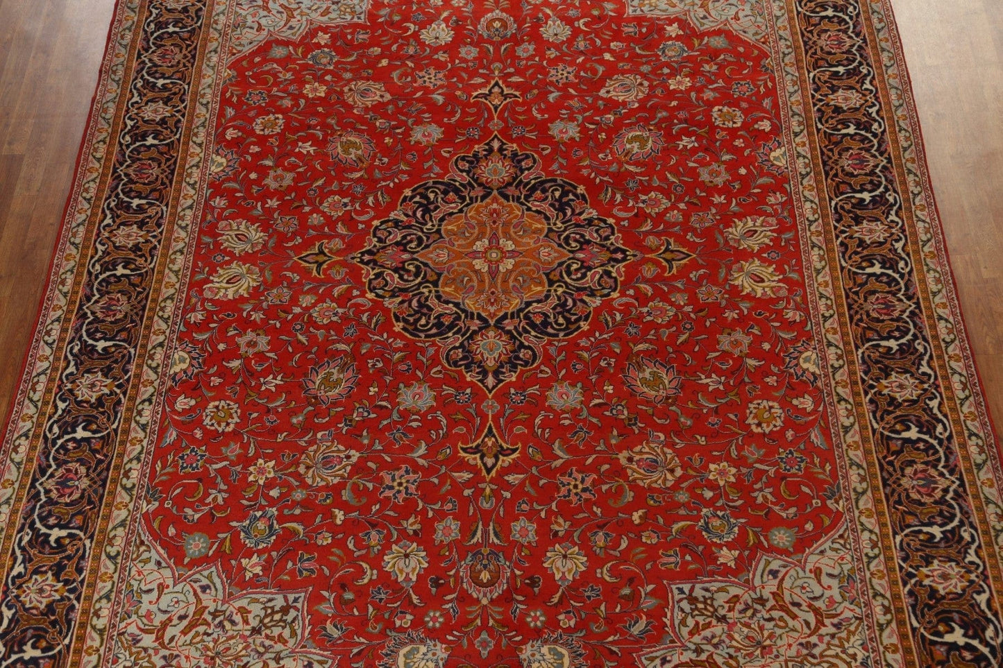 Vegetable Dye Sarouk Persian Area Rug 10x14