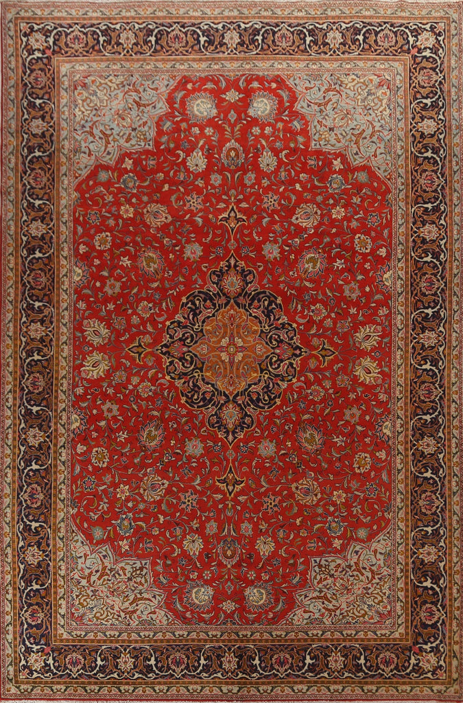 Vegetable Dye Sarouk Persian Area Rug 10x14