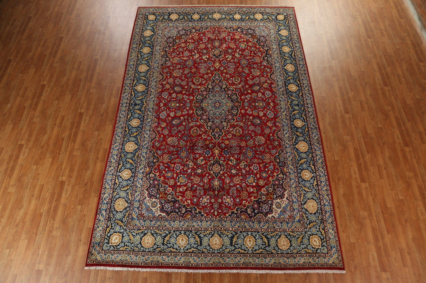 Vegetable Dye Kashan Persian Area Rug 9x14