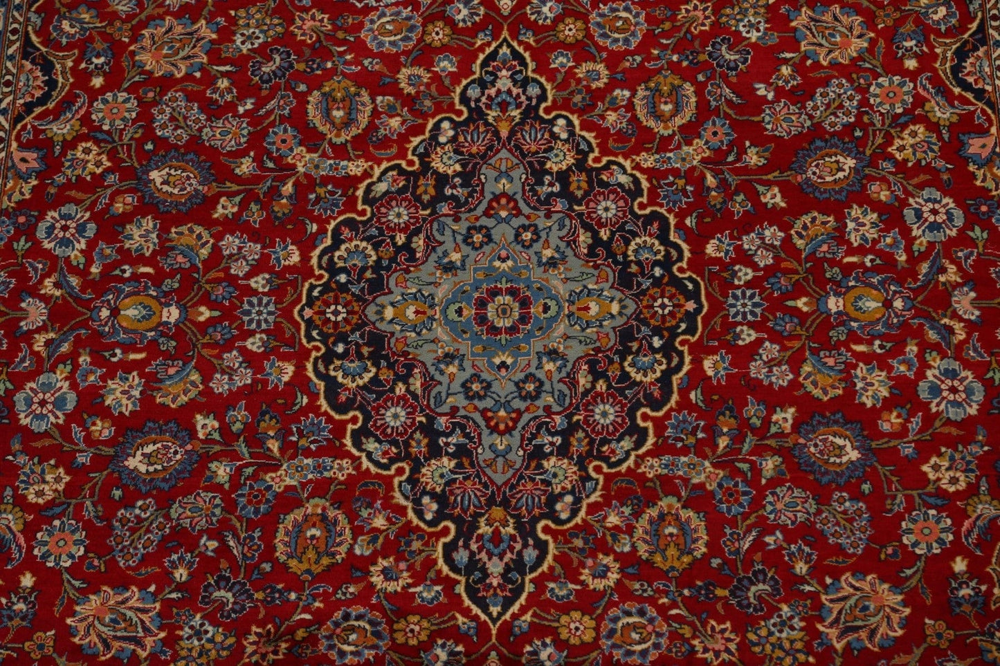 Vegetable Dye Kashan Persian Area Rug 9x14