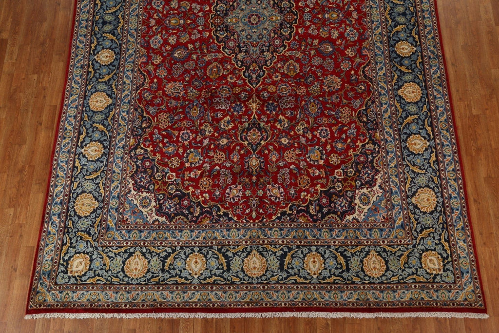 Vegetable Dye Kashan Persian Area Rug 9x14