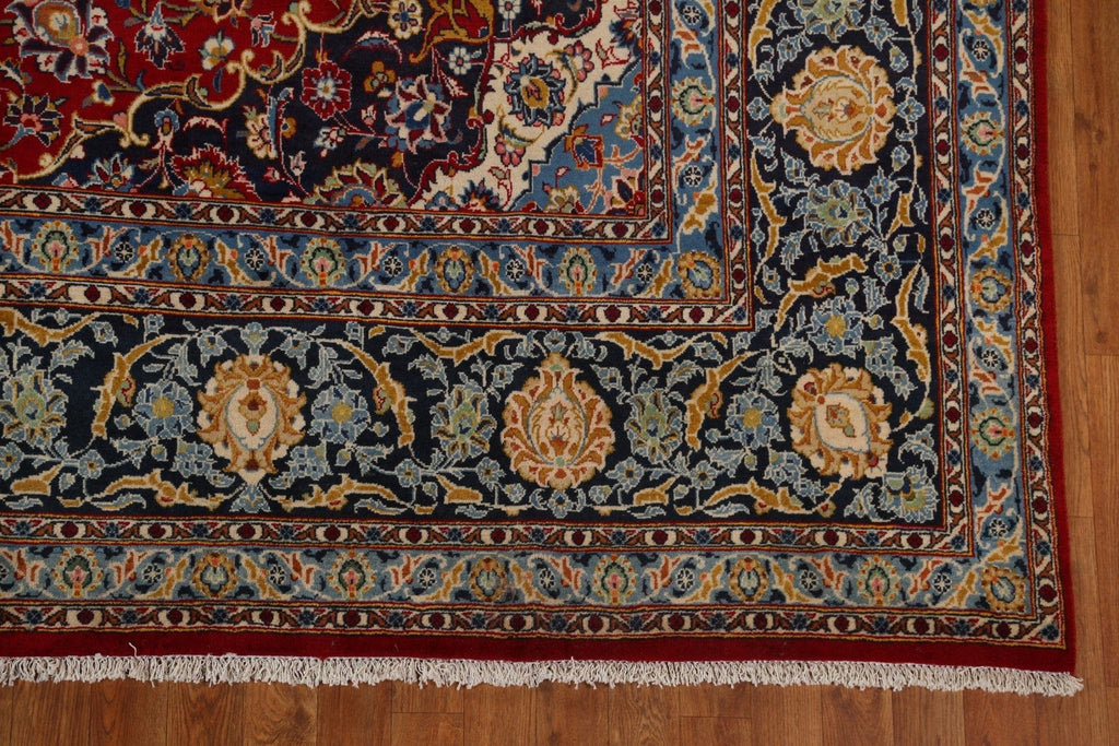 Vegetable Dye Kashan Persian Area Rug 9x14