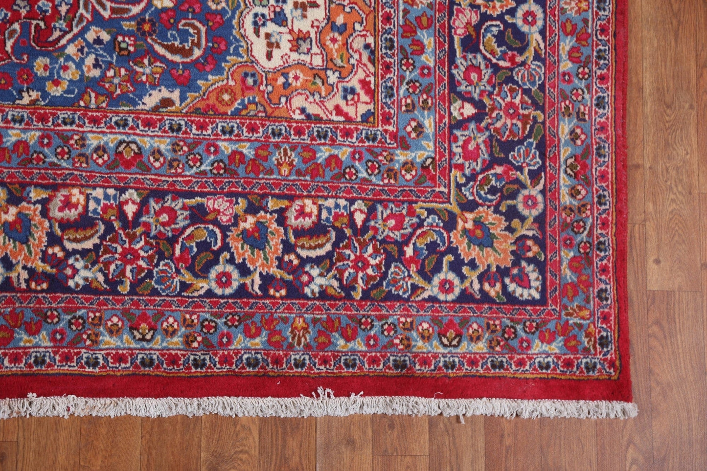 Vintage Red Mashad Persian Area Rug 6x10