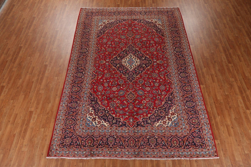 Traditional Red Kashan Persian Area Rug 8x12