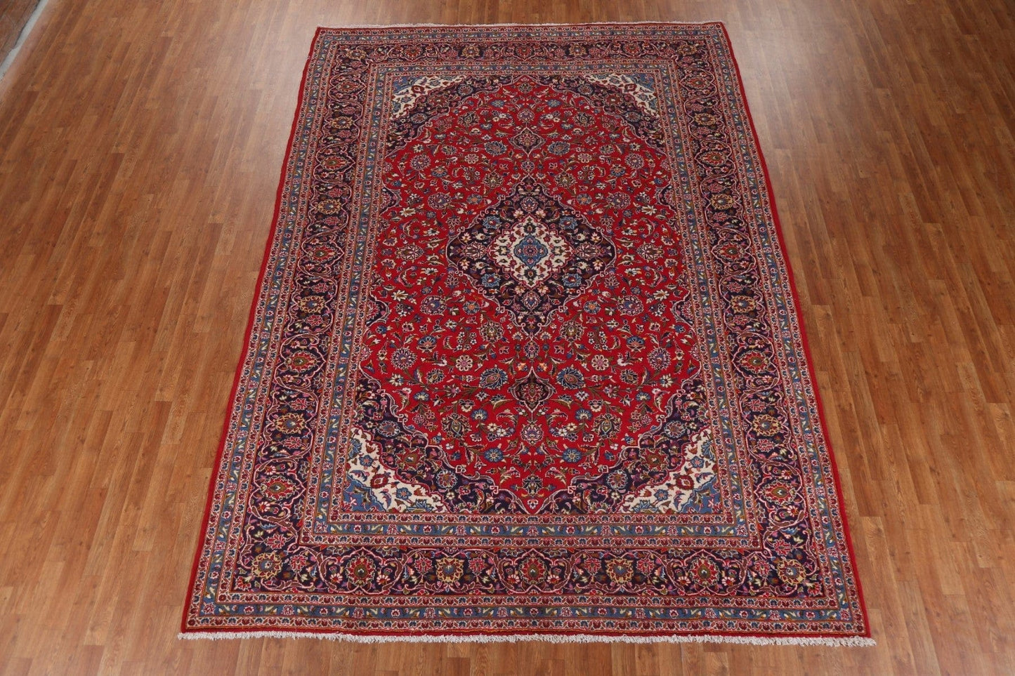 Traditional Red Kashan Persian Area Rug 8x11