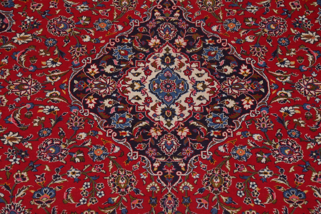 Traditional Red Kashan Persian Area Rug 8x11