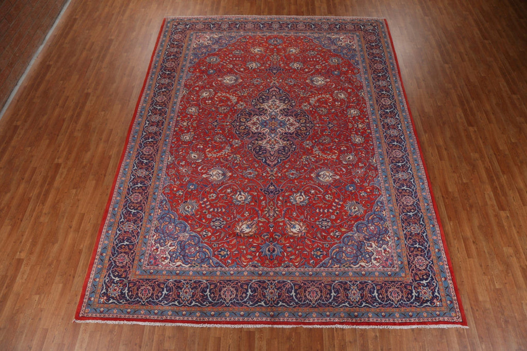 Vintage Red Sarouk Persian Area Rug 10x13