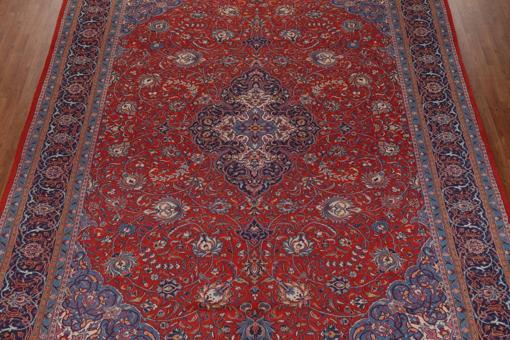 Vintage Red Sarouk Persian Area Rug 10x13