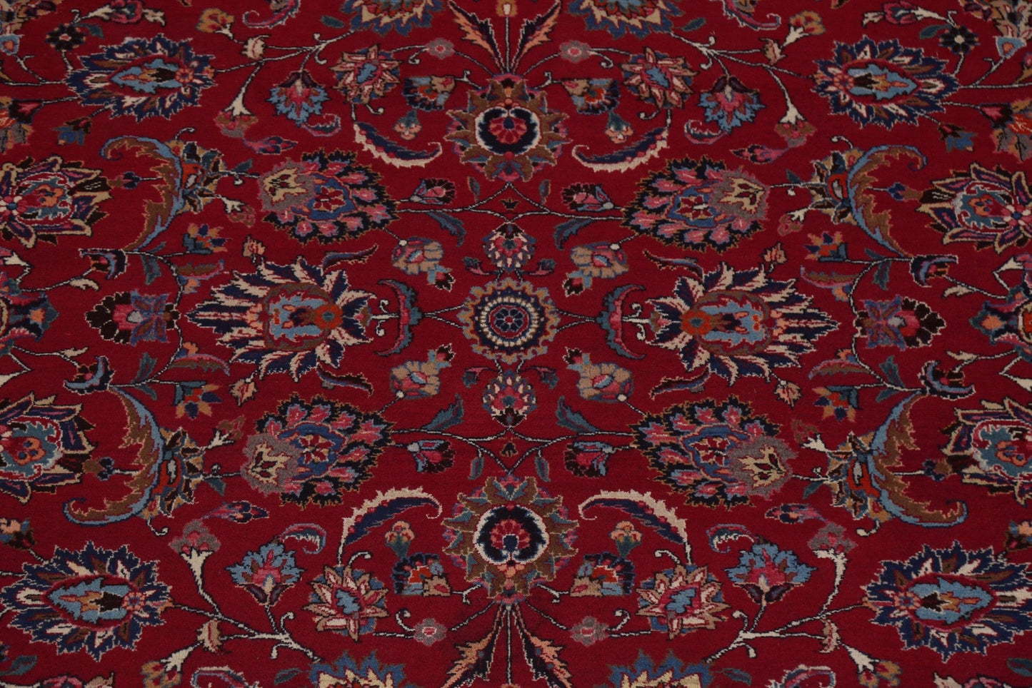 Vegetable Dye Red Mashad Persian Area Rug 10x13