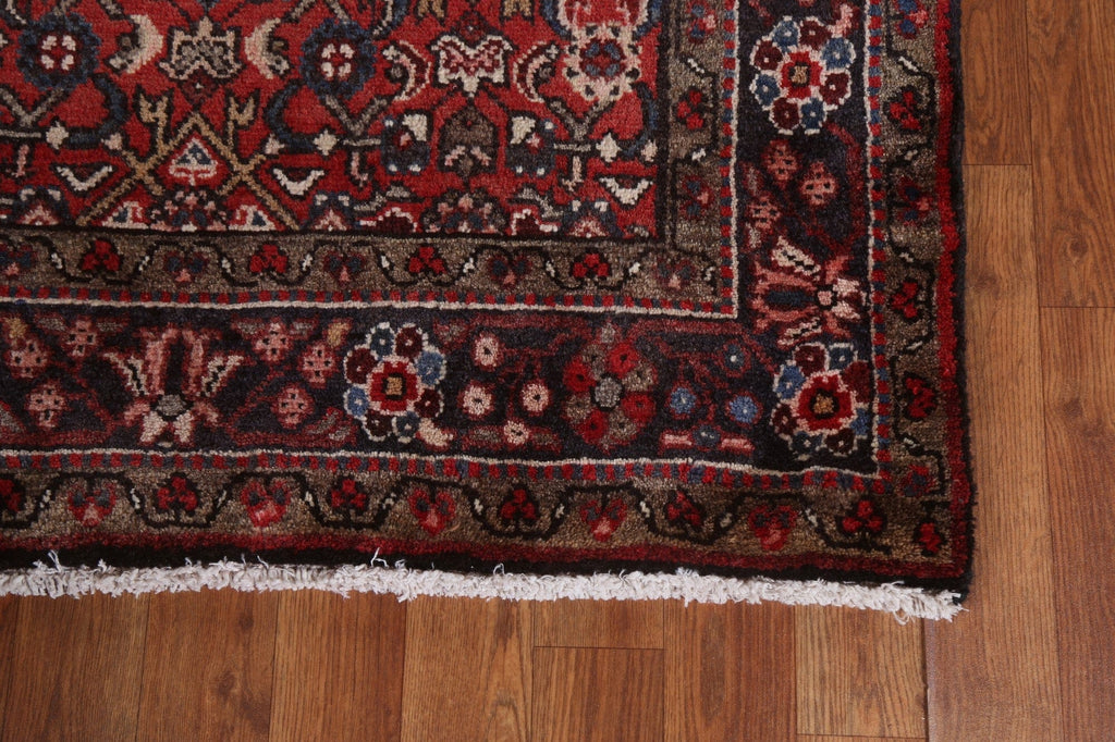 Geometric Hamedan Persian Runner Rug 4x10