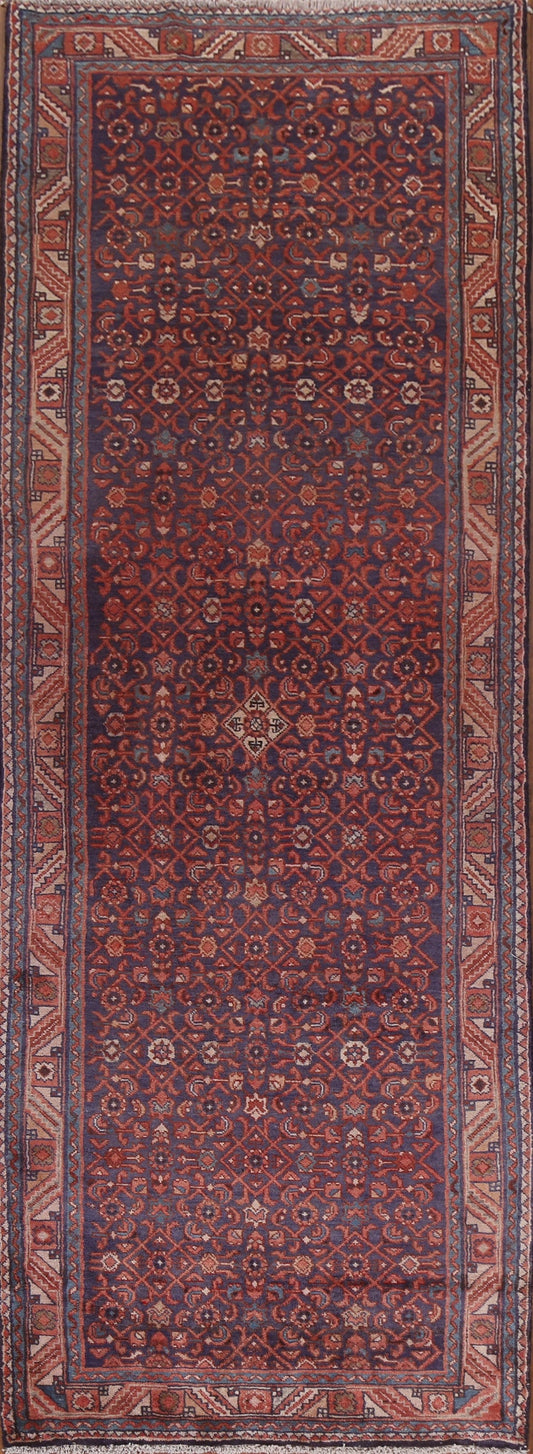 Vintage Wool Mahal Persian Runner Rug 4x11