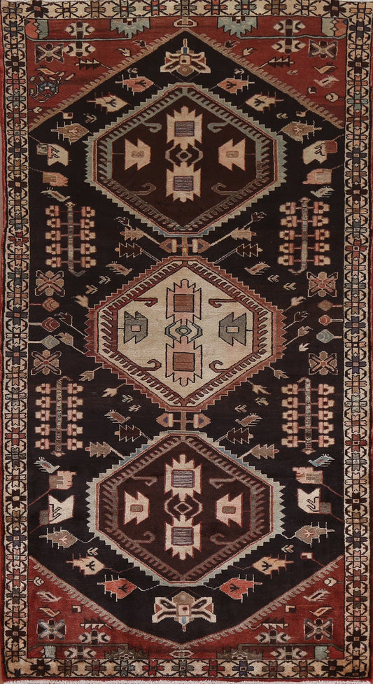 Tribal Geometric Ardebil Persian Runner Rug 5x10