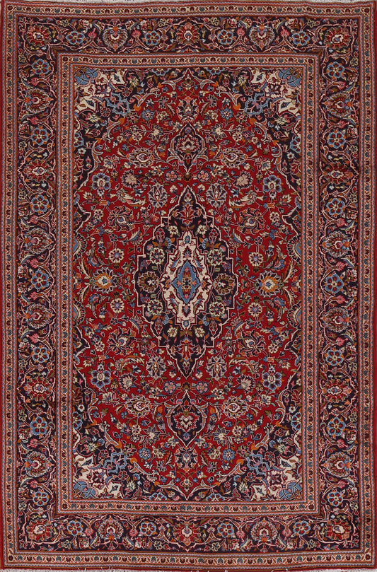 Traditional Wool Kashan Persian Area Rug 7x10