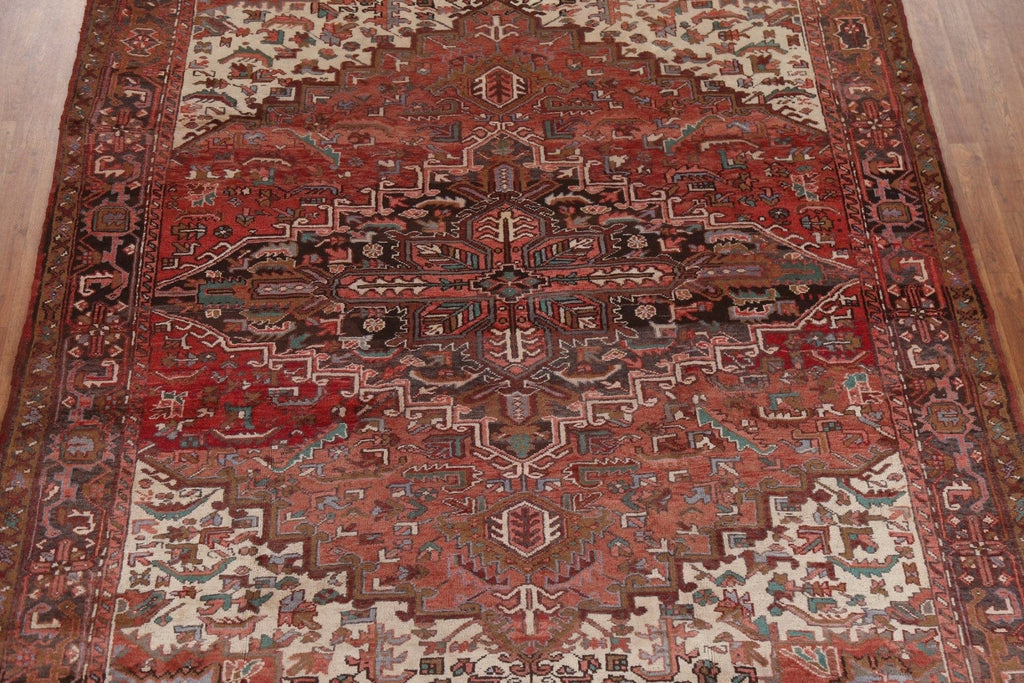 Vegetable Dye Wool Heriz Persian Area Rug 8x10