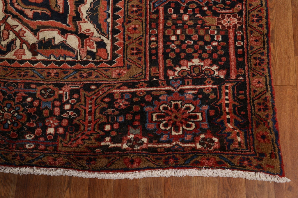 Vintage Geometric Heriz Persian Area Rug 10x13