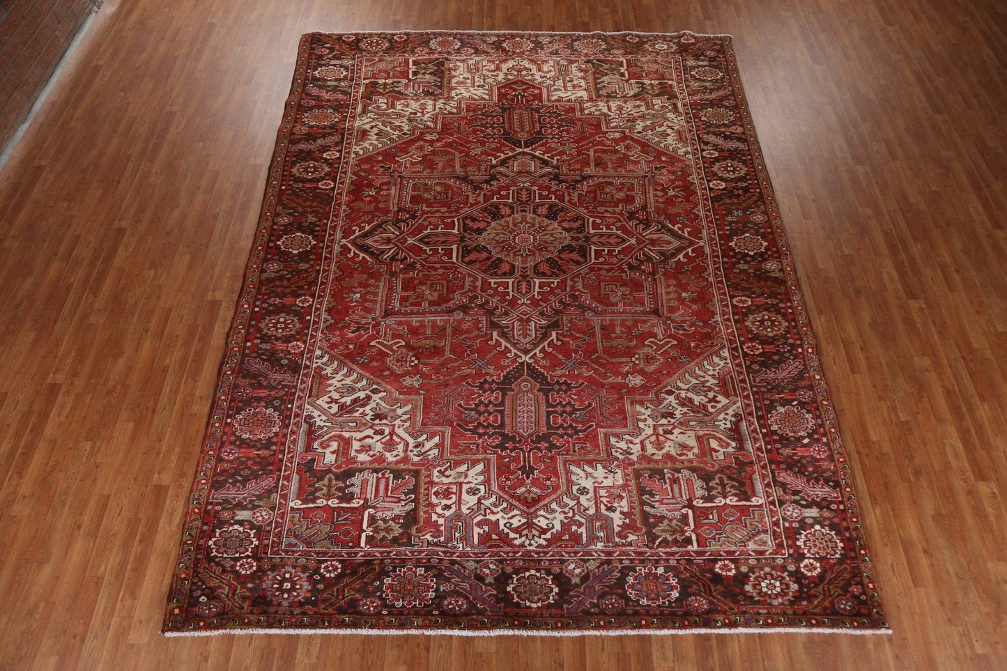 Vegetable Dye Wool Heriz Persian Area Rug 10x13