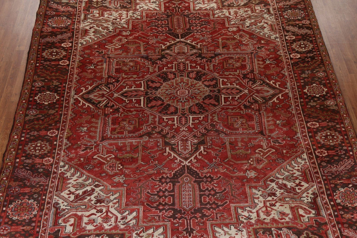 Vegetable Dye Wool Heriz Persian Area Rug 10x13