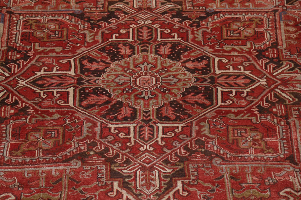 Vegetable Dye Wool Heriz Persian Area Rug 10x13