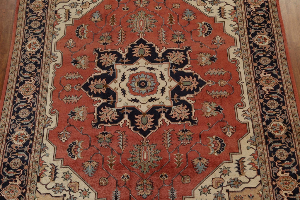 Vegetable Dye Heriz Serapi Persian Area Rug 9x11