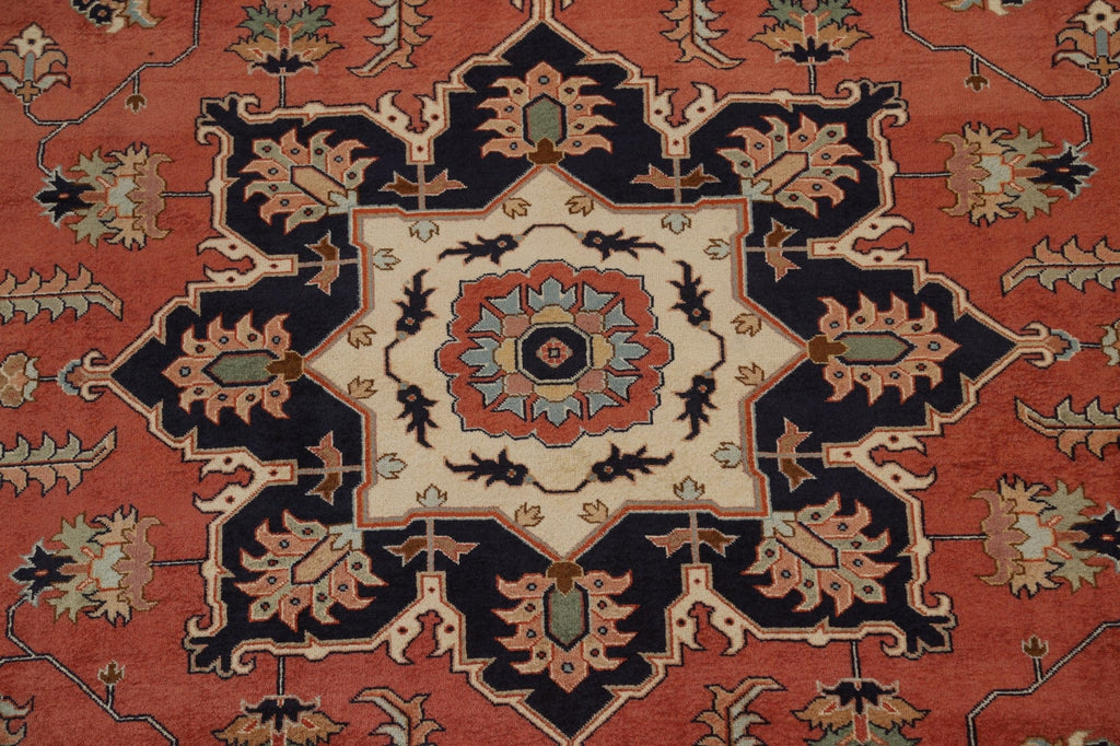 Vegetable Dye Heriz Serapi Persian Area Rug 9x11