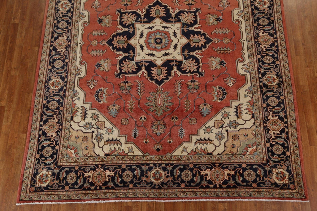 Vegetable Dye Heriz Serapi Persian Area Rug 9x11