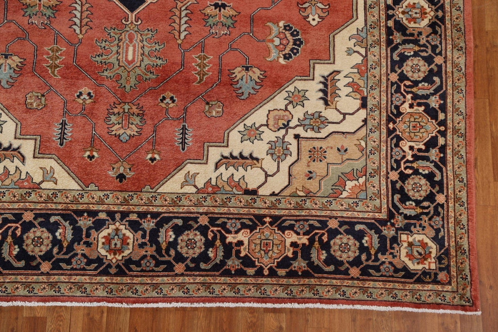 Vegetable Dye Heriz Serapi Persian Area Rug 9x11