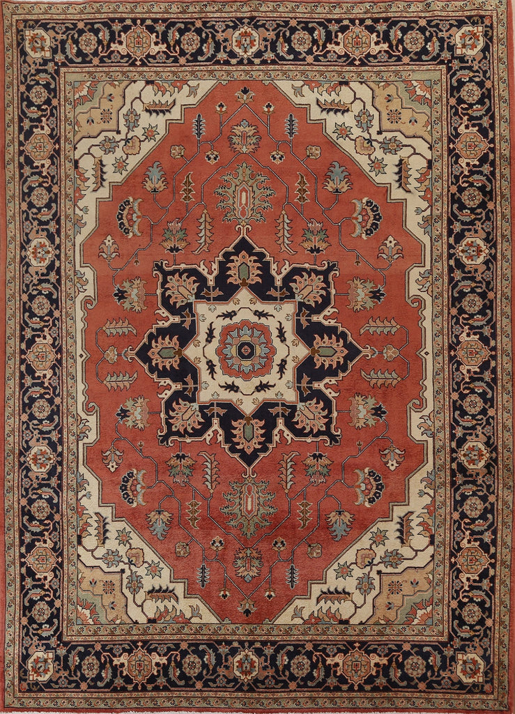 Vegetable Dye Heriz Serapi Persian Area Rug 9x11