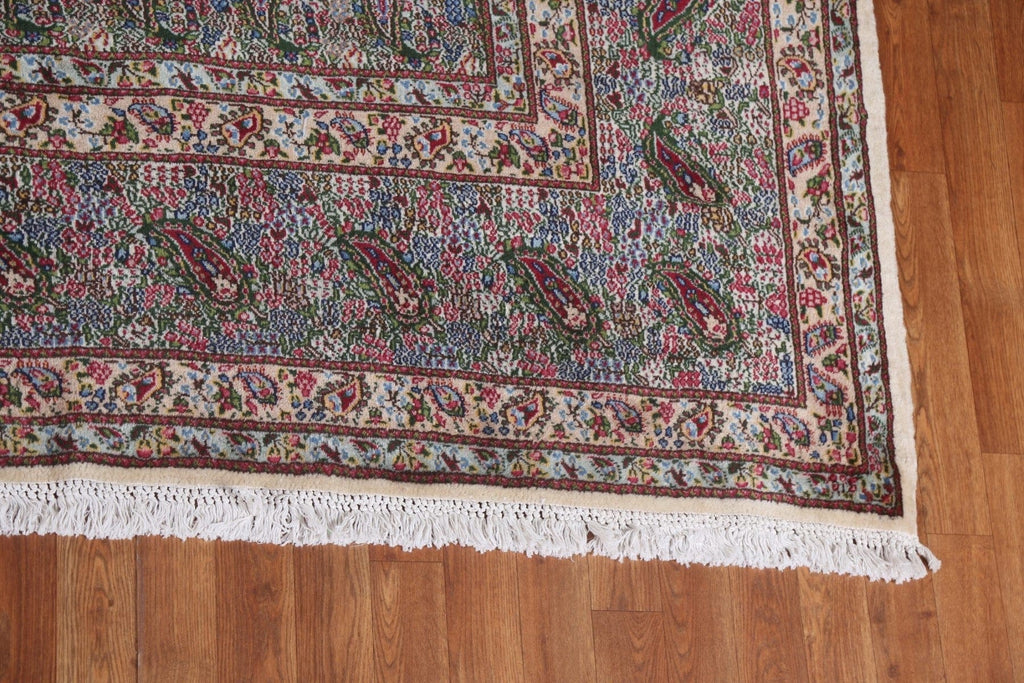 Paisley Wool Kerman Persian Area Rug 10x14