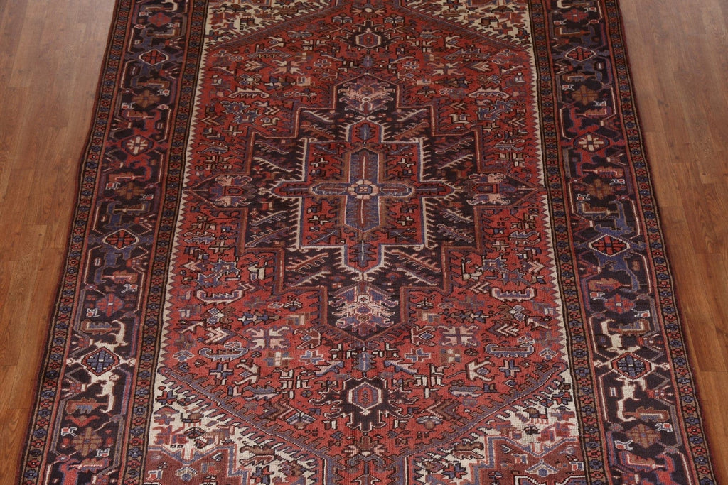 Vintage Wool Heriz Persian Area Rug 7x10