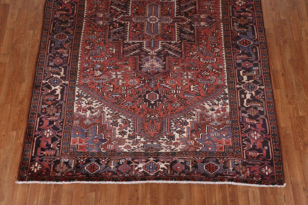 Vintage Wool Heriz Persian Area Rug 7x10