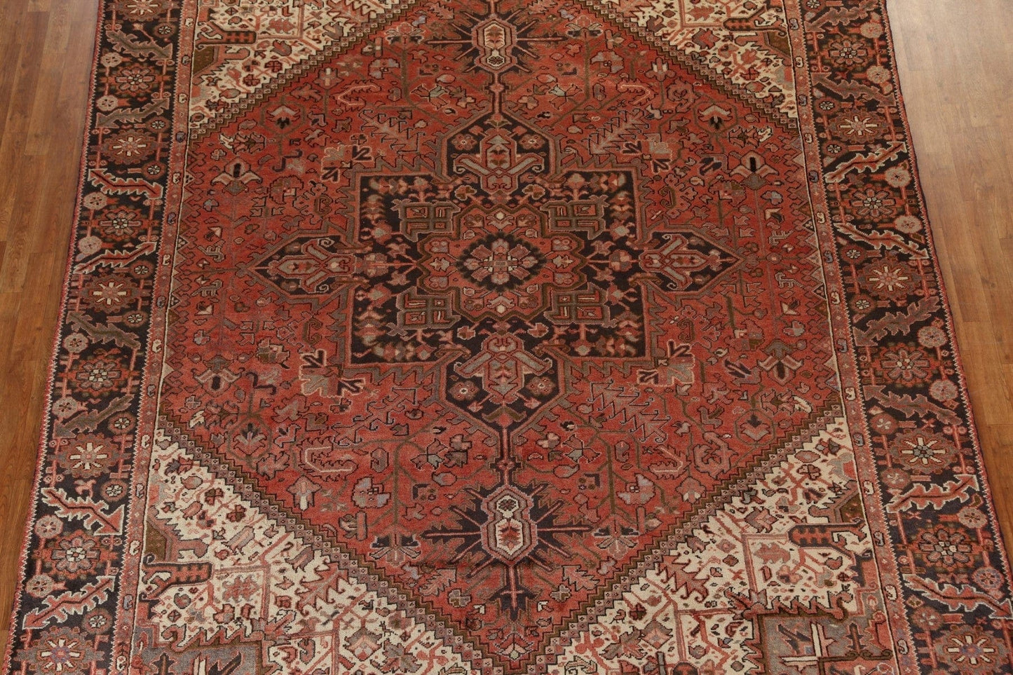 Handmade Wool Heriz Persian Area Rug 9x12