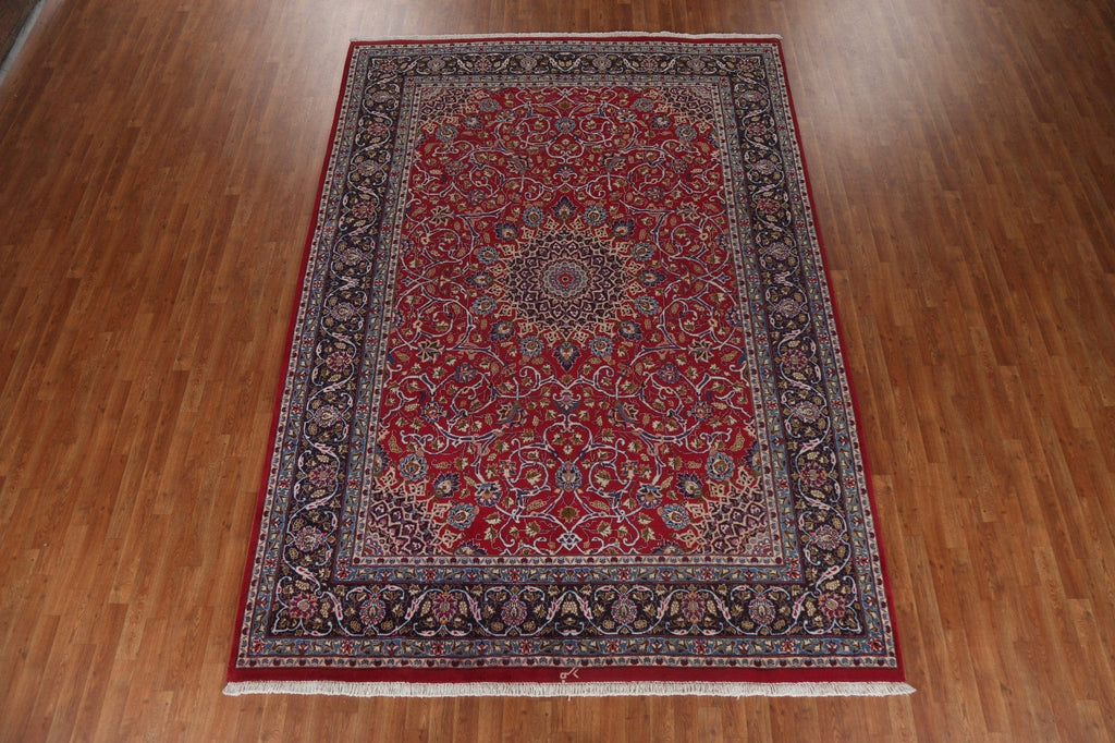 Floral Red Kashmar Persian Area Rug 8x11