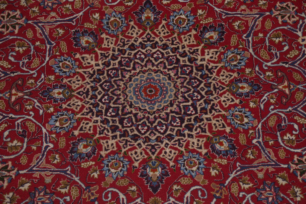 Floral Red Kashmar Persian Area Rug 8x11