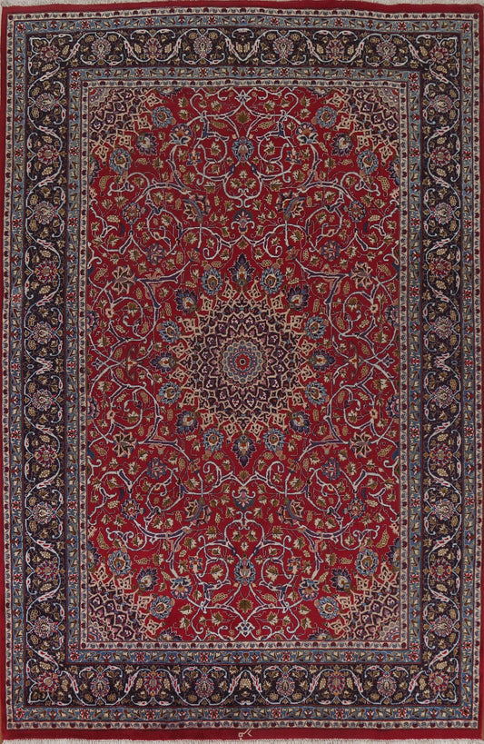 Floral Red Kashmar Persian Area Rug 8x11