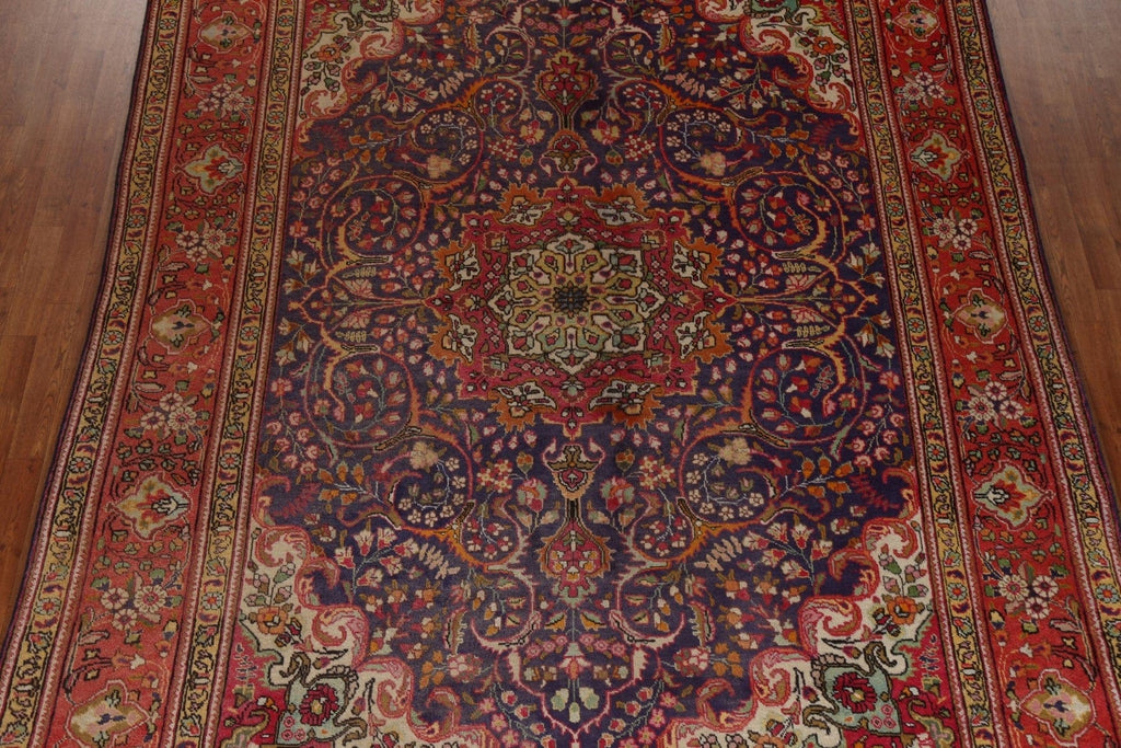 Vintage Wool Tabriz Persian Area Rug 8x12