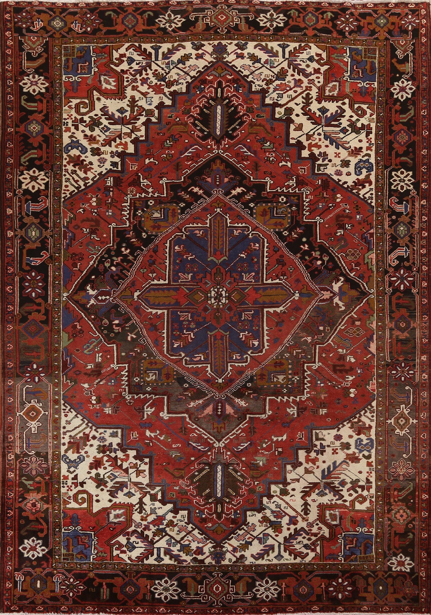 Vegetable Dye Heriz Persian Area Rug 8x11