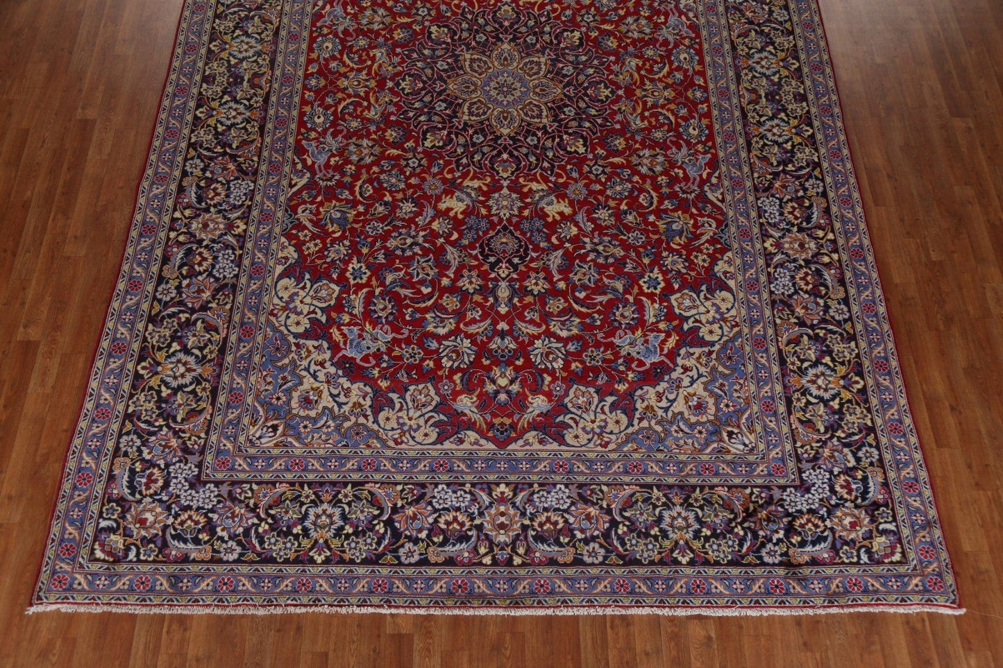 Floral Red Isfahan Persian Area Rug 9x14