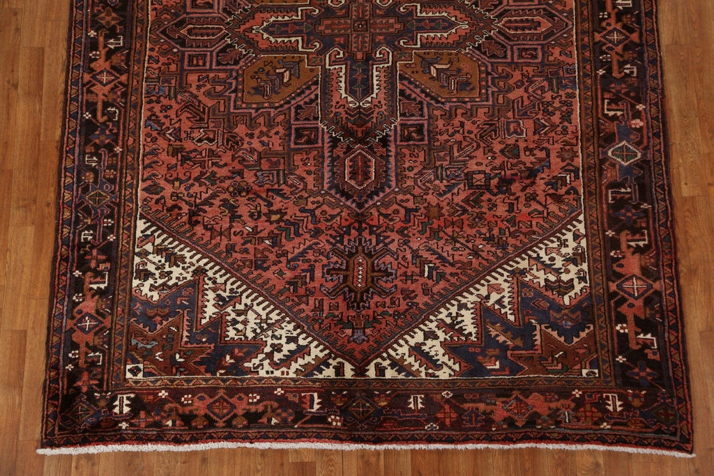 Vintage Wool Heriz Persian Area Rug 7x10