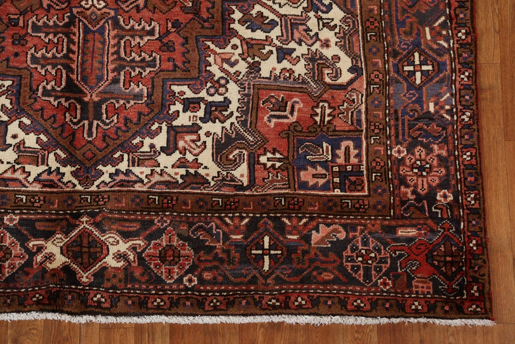 Vintage Wool Heriz Persian Area Rug 7x10