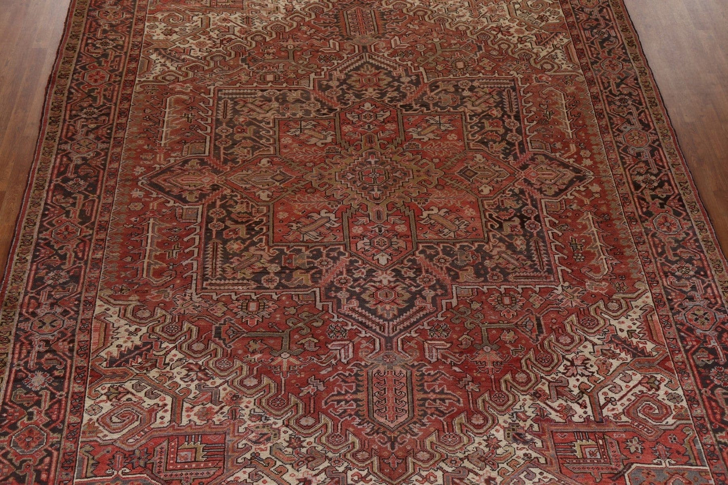 Handmade Wool Heriz Persian Area Rug 10x13