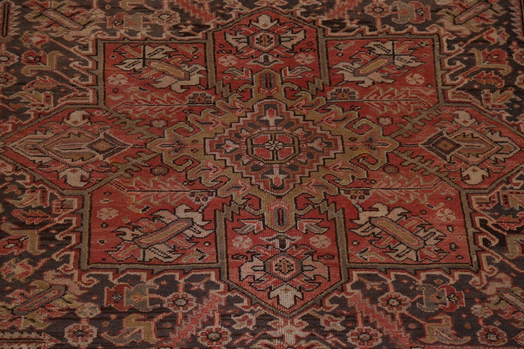 Handmade Wool Heriz Persian Area Rug 10x13